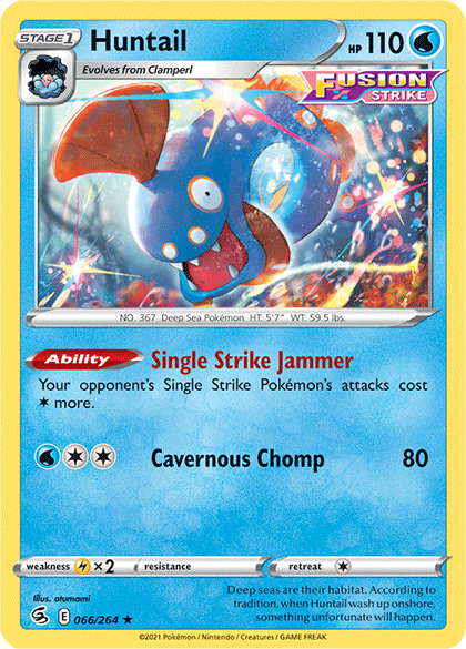 Huntail (066/264) [Sword & Shield: Fusion Strike] | Exor Games Truro