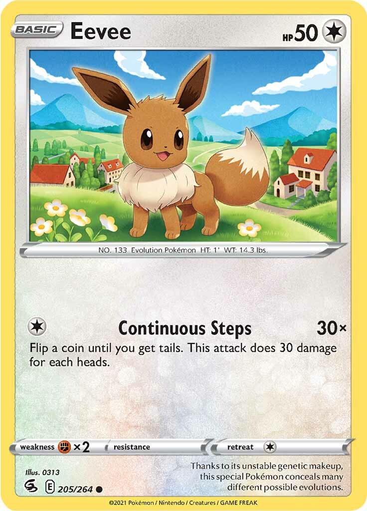 Eevee (205/264) [Sword & Shield: Fusion Strike] | Exor Games Truro