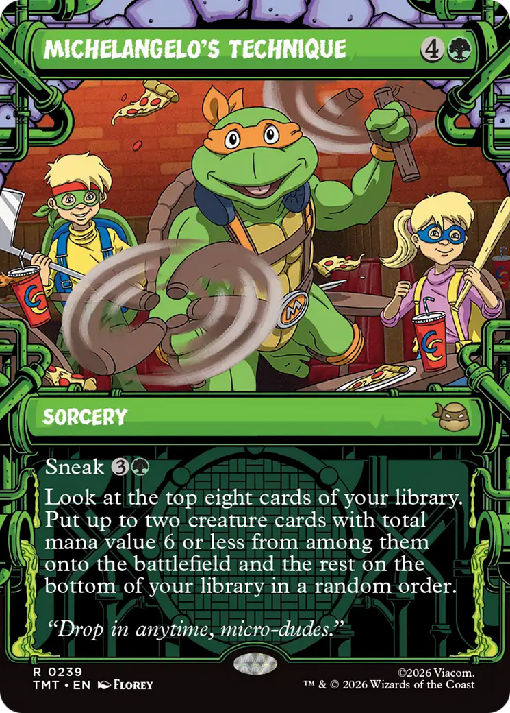Michelangelo's Technique (Showcase) [Teenage Mutant Ninja Turtles] | Exor Games Truro