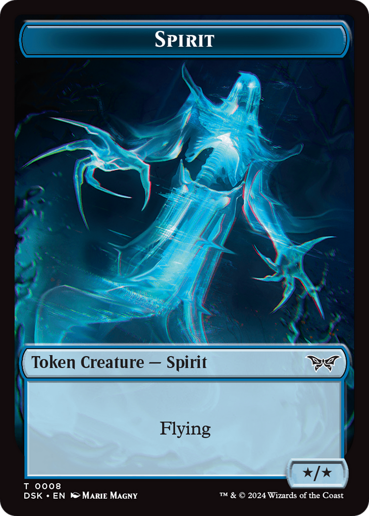 Spirit (0008) // Gremlin Double-Sided Token [Duskmourn: House of Horror Tokens] | Exor Games Truro