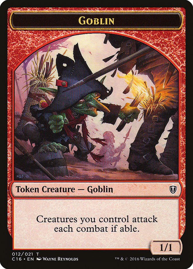 Goblin // Zombie Double-Sided Token [Commander 2016 Tokens] | Exor Games Truro