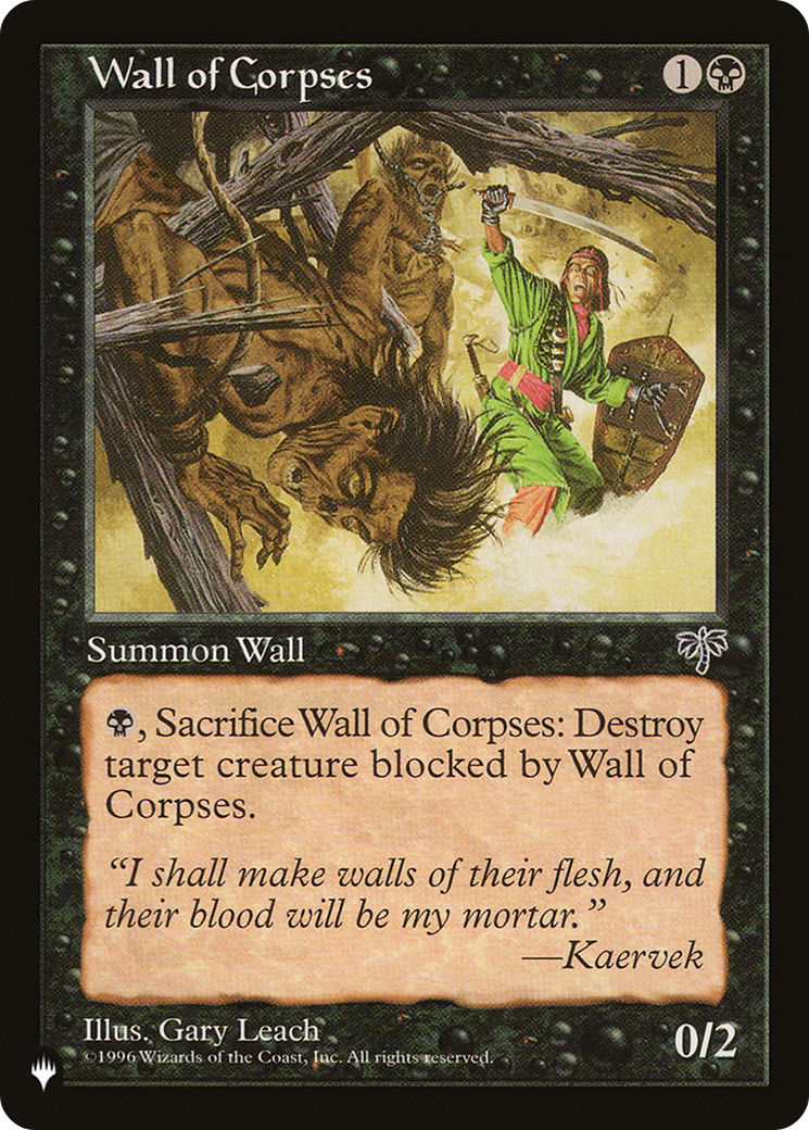 Wall of Corpses [The List Reprints] | Exor Games Truro