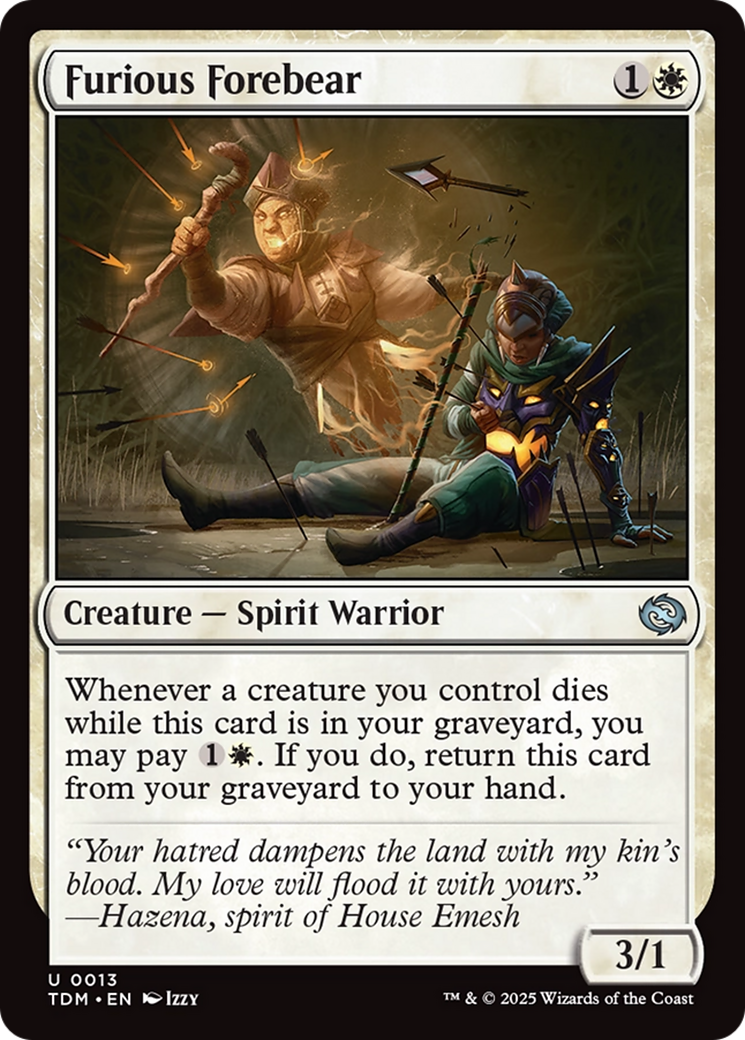 Furious Forebear [Tarkir: Dragonstorm] | Exor Games Truro
