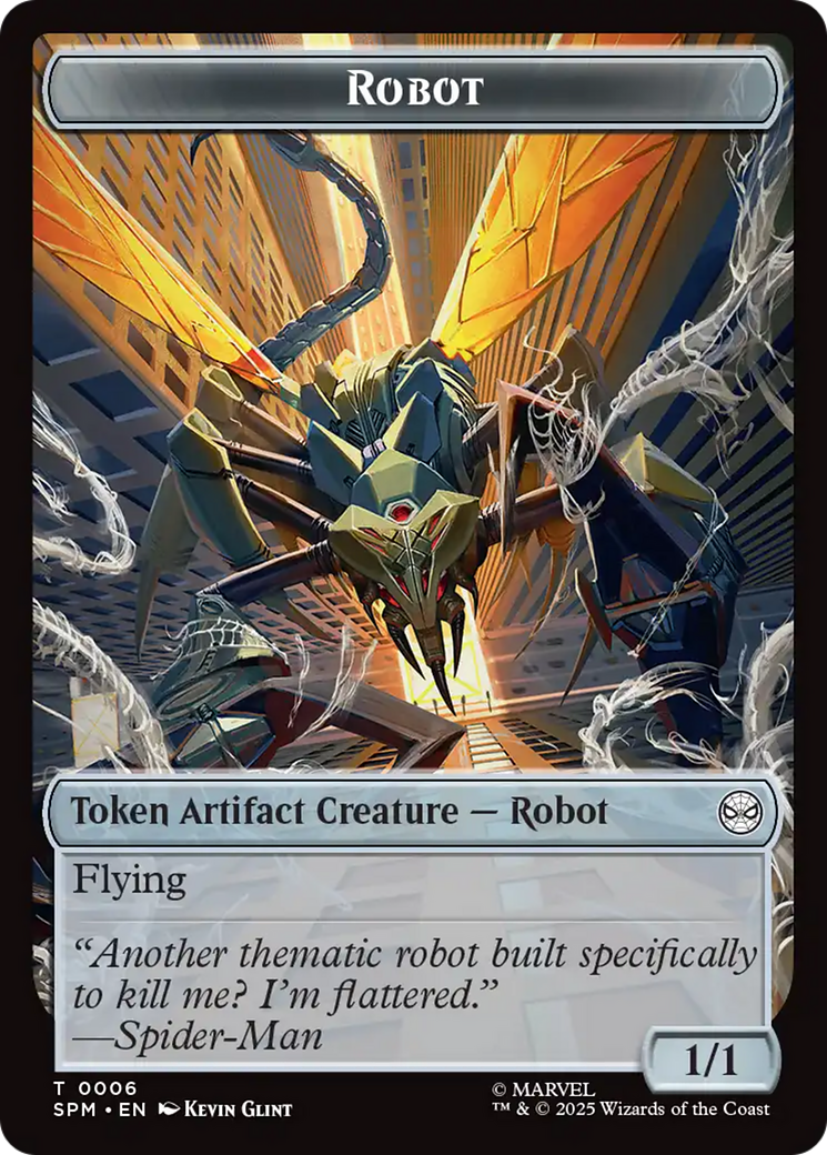 Food // Robot Double-Sided Token [Marvel's Spider-Man Tokens] | Exor Games Truro