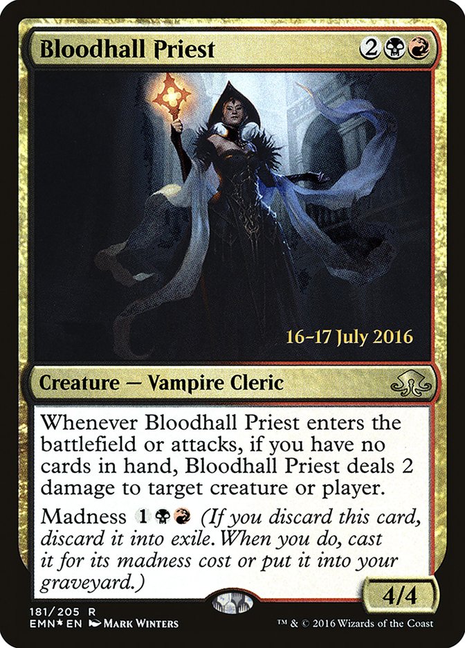 Bloodhall Priest [Eldritch Moon Prerelease Promos] | Exor Games Truro