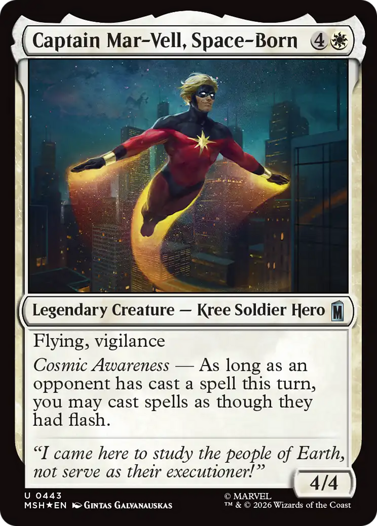 Captain Mar-Vell, Space-Born (Surge Foil) [Marvel Super Heroes] | Exor Games Truro