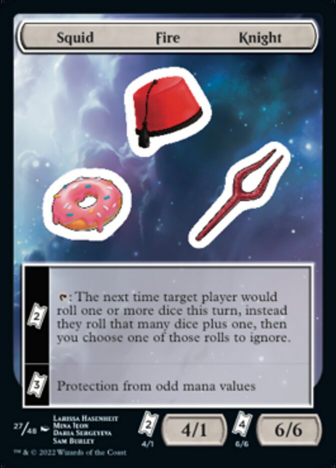 Squid Fire Knight [Unfinity Stickers] | Exor Games Truro