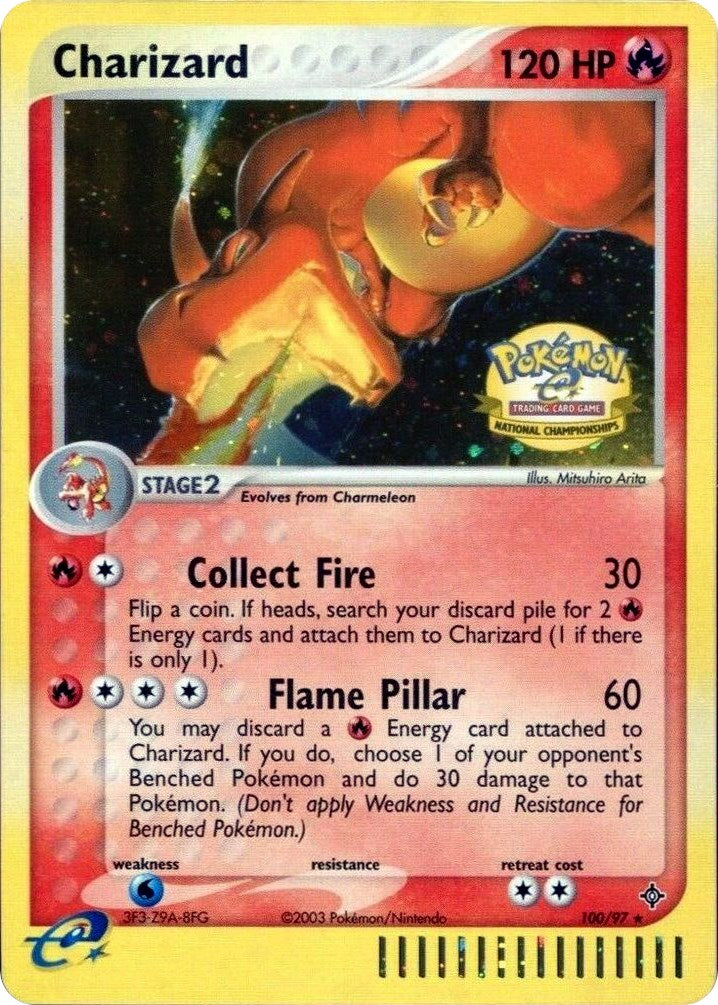 Charizard (100/097) (National Championships) [League & Championship Cards] | Exor Games Truro