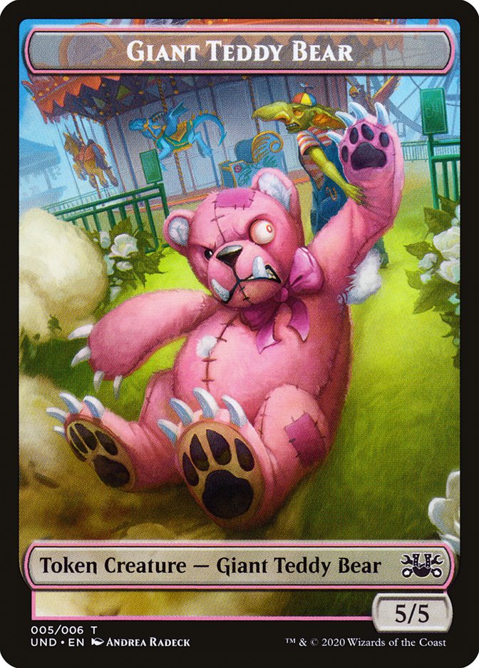 Goblin // Giant Teddy Bear Double-Sided Token [Unsanctioned Tokens] | Exor Games Truro