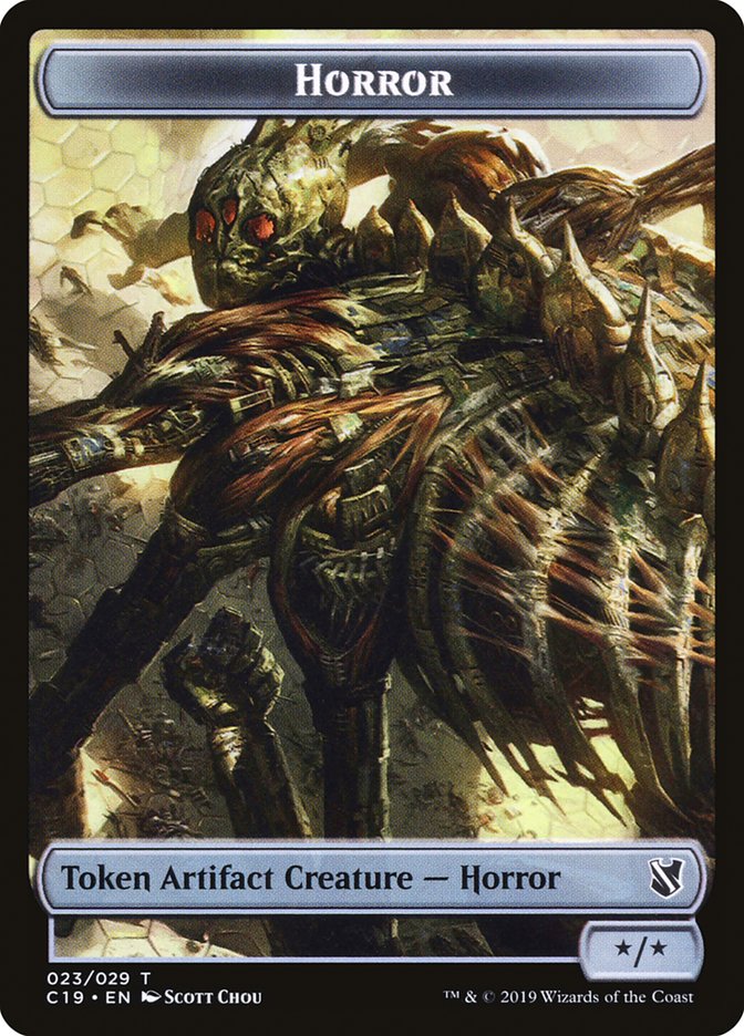 Horror Token [Commander 2019 Tokens] | Exor Games Truro