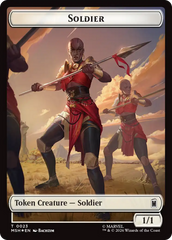 Copy // Soldier Double-Sided Token (Surge Foil) [Marvel Super Heroes Commander Tokens] | Exor Games Truro