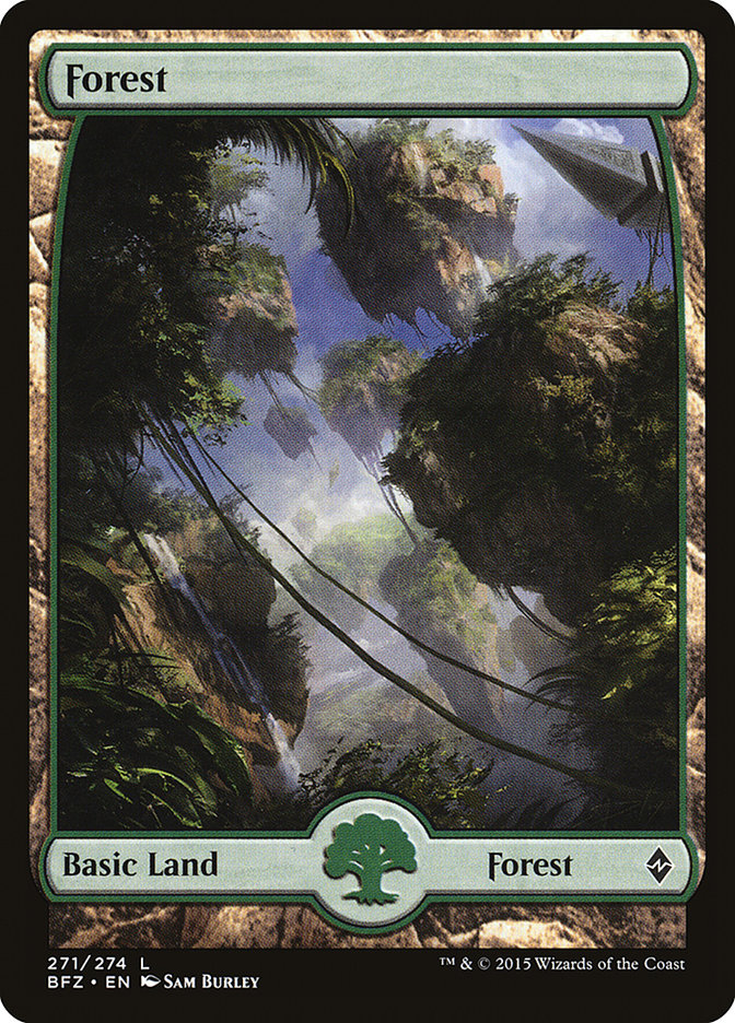 Forest (271) (Full Art) [Battle for Zendikar] | Exor Games Truro