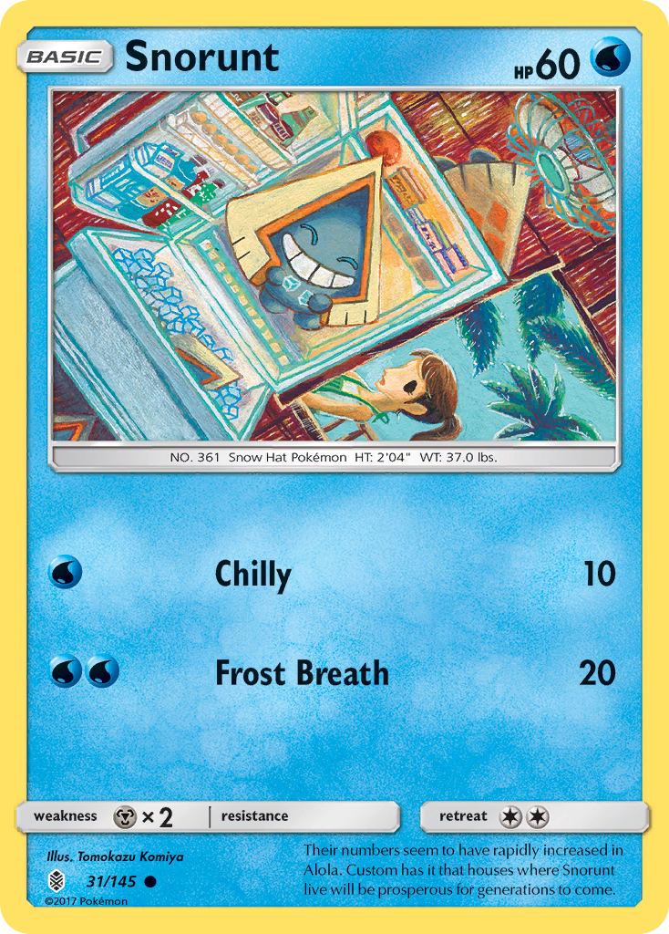 Snorunt (31/145) [Sun & Moon: Guardians Rising] | Exor Games Truro