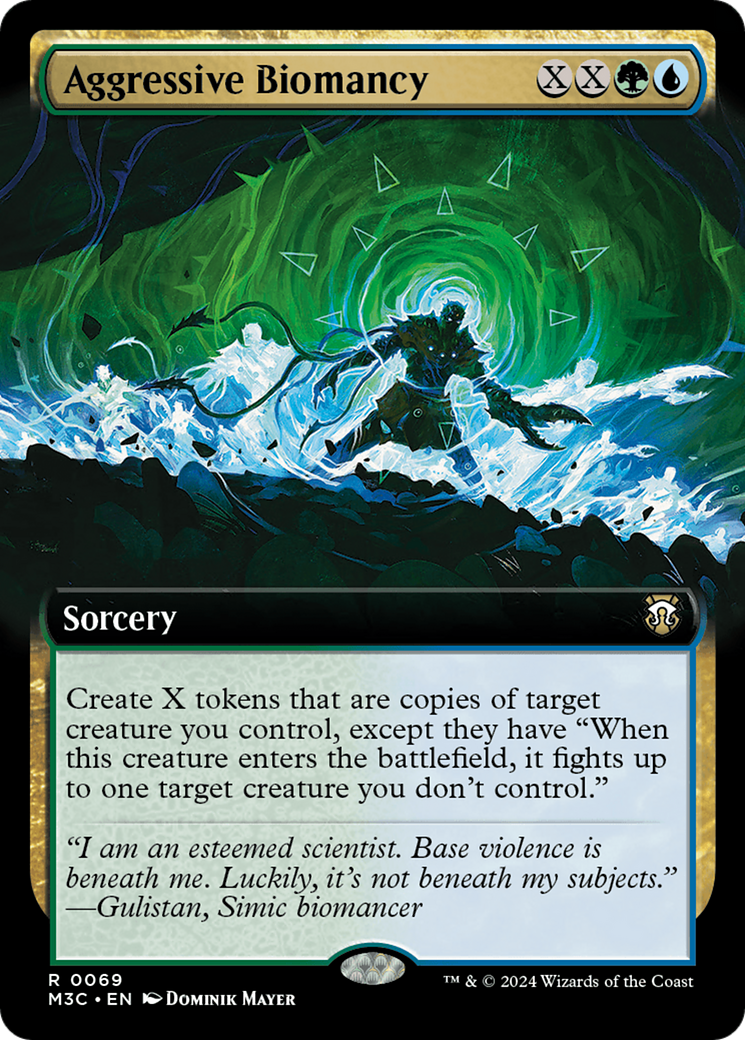 Aggressive Biomancy (Extended Art) (Ripple Foil) [Modern Horizons 3 Commander] | Exor Games Truro