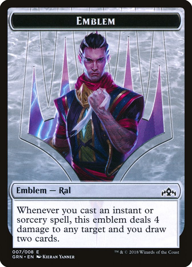 Ral, Izzet Viceroy Emblem [Guilds of Ravnica Tokens] | Exor Games Truro