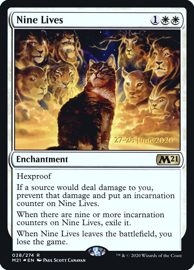 Nine Lives [Core Set 2021 Prerelease Promos] | Exor Games Truro
