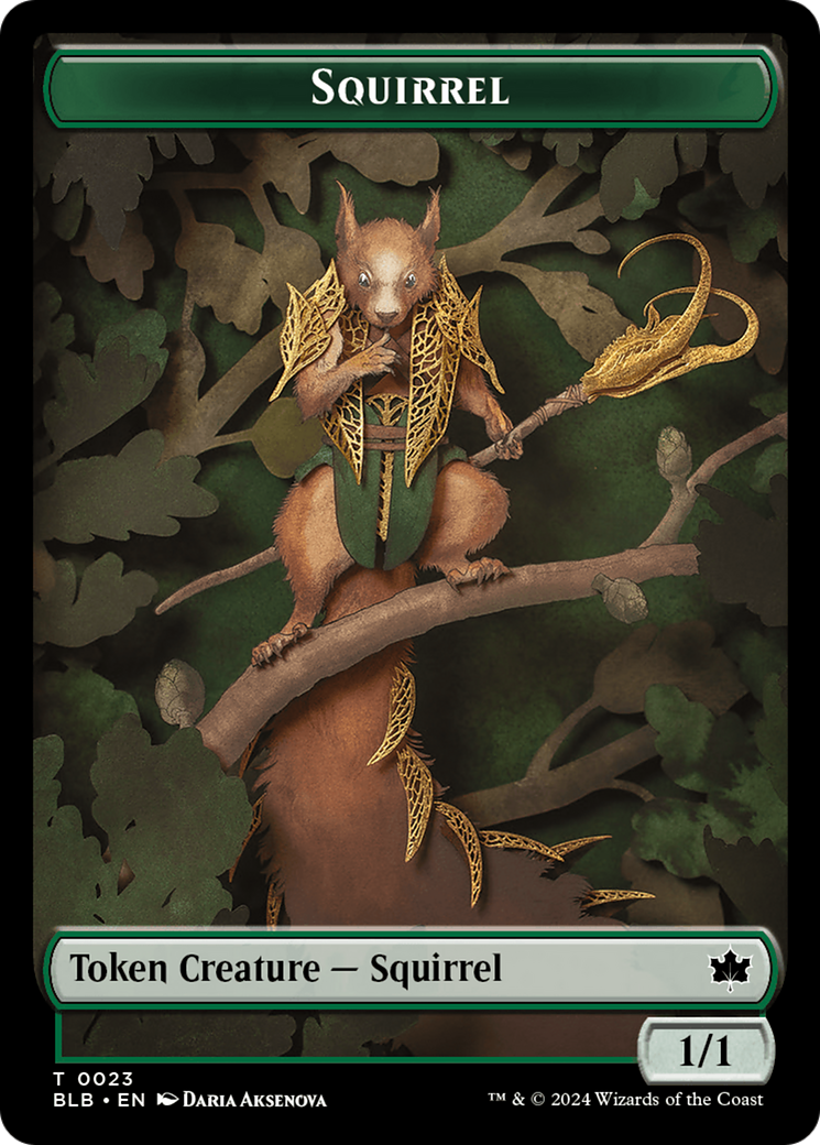 Squirrel Token [Bloomburrow Tokens] | Exor Games Truro