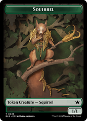 Squirrel // Starscape Cleric Double-Sided Token [Bloomburrow Tokens] | Exor Games Truro