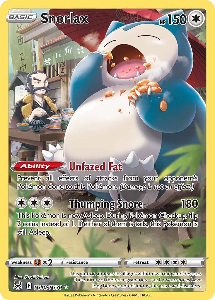 Snorlax (TG10/TG30) [Sword & Shield: Lost Origin] | Exor Games Truro