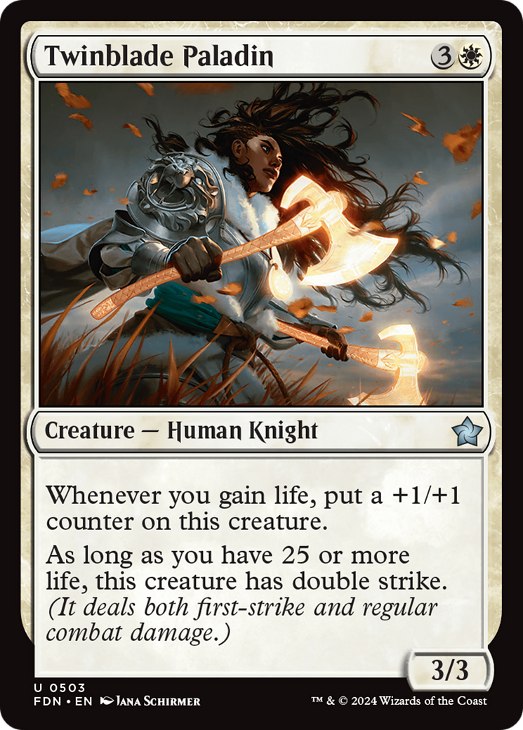 Twinblade Paladin [Foundations] | Exor Games Truro