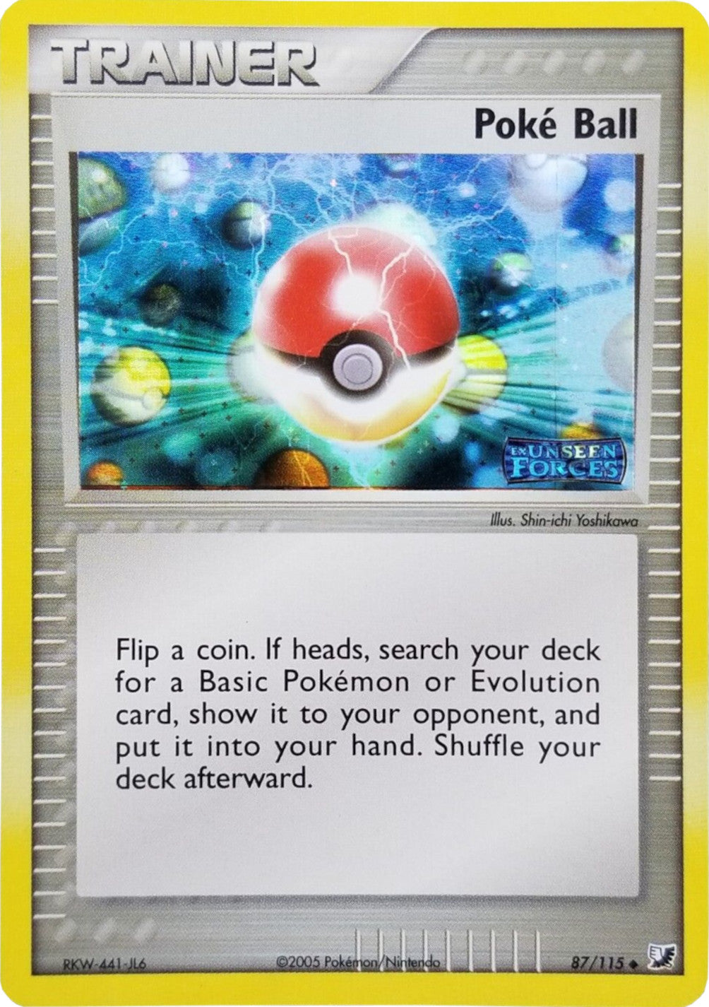 Poke Ball (87/115) (Stamped) [EX: Unseen Forces] | Exor Games Truro