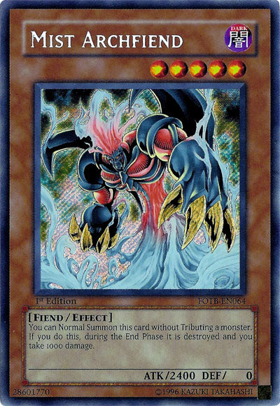 Mist Archfiend [FOTB-EN064] Secret Rare | Exor Games Truro