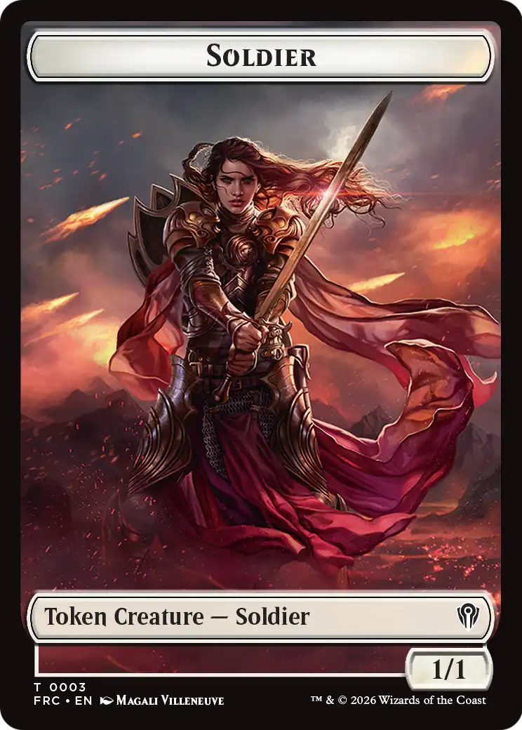 Soldier // Shark Double-Sided Token [Reality Fracture Commander Tokens] | Exor Games Truro