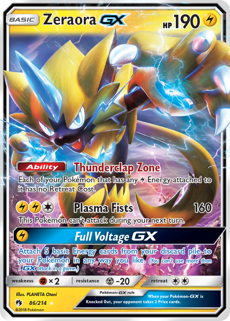 Zeraora GX (86/214) [Sun & Moon: Lost Thunder] | Exor Games Truro