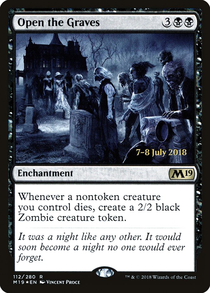 Open the Graves [Core Set 2019 Prerelease Promos] | Exor Games Truro