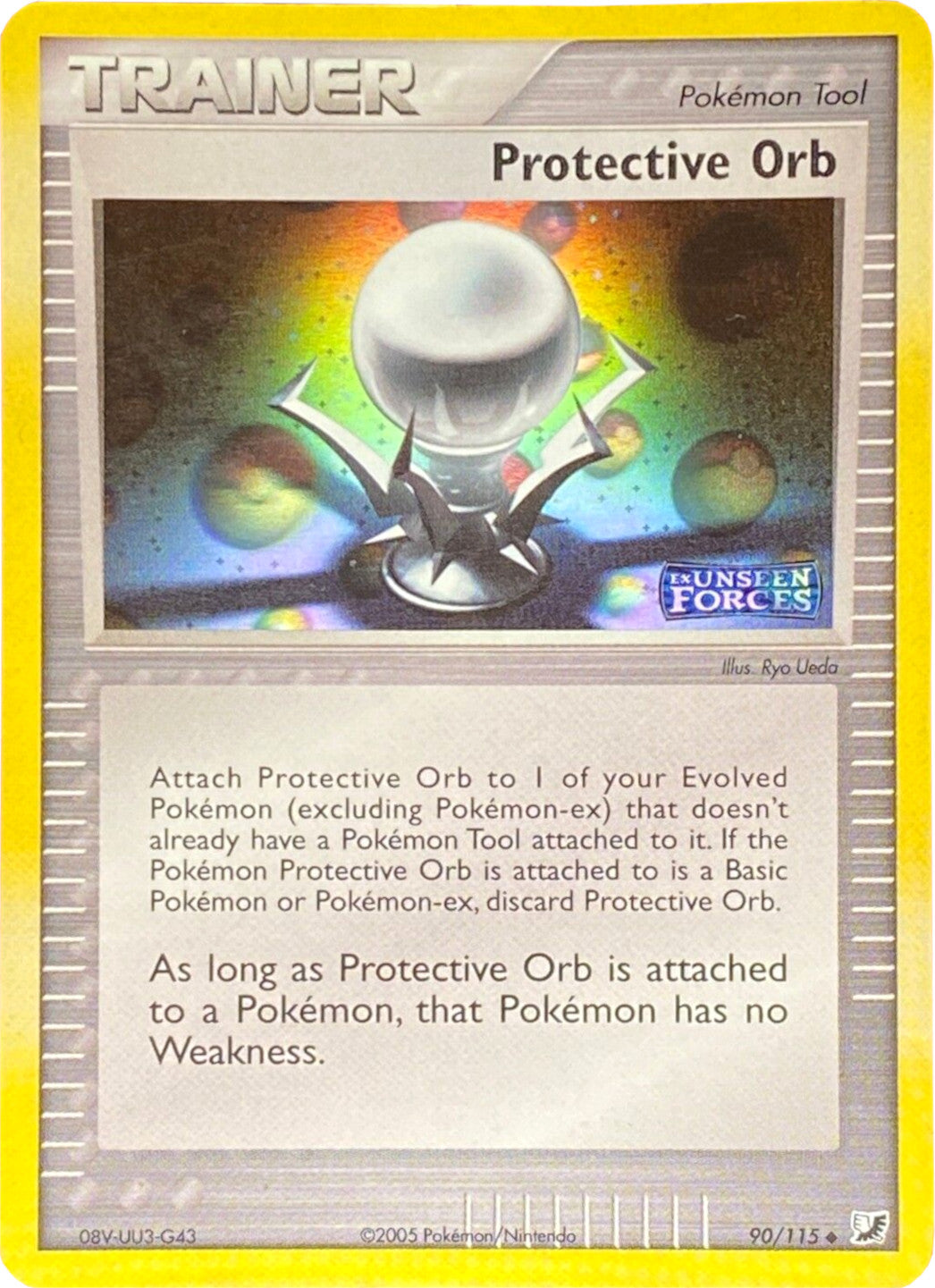 Protective Orb (90/115) (Stamped) [EX: Unseen Forces] | Exor Games Truro