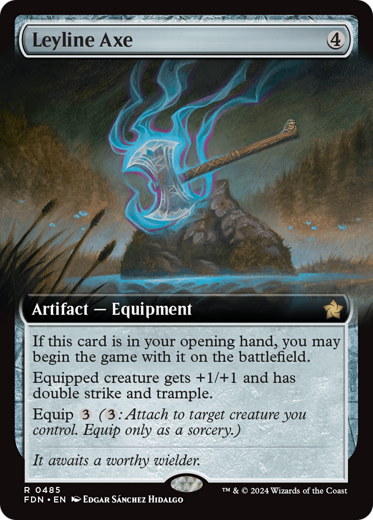 Leyline Axe (Extended Art) [Foundations] | Exor Games Truro