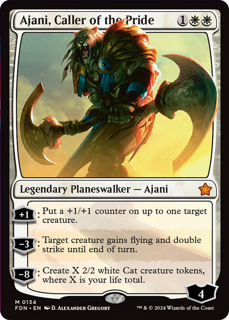 Ajani, Caller of the Pride [Foundations] | Exor Games Truro