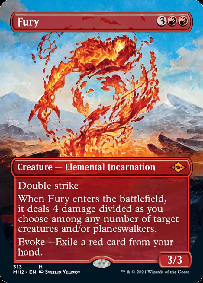 Fury (Borderless Alternate Art) [Modern Horizons 2] | Exor Games Truro