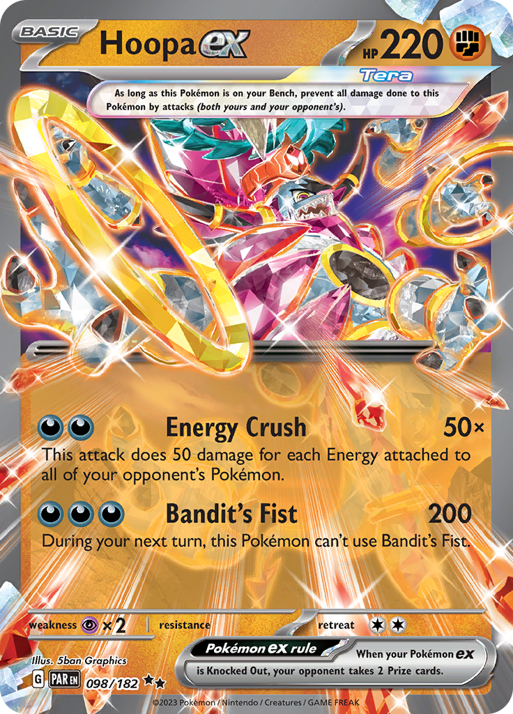 Hoopa ex (098/182) [Scarlet & Violet: Paradox Rift] | Exor Games Truro