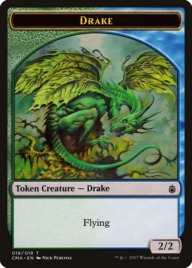 Drake Token [Commander Anthology Tokens] | Exor Games Truro