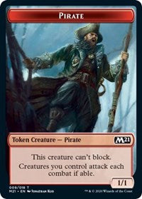 Pirate // Treasure Double-Sided Token [Core Set 2021 Tokens] | Exor Games Truro