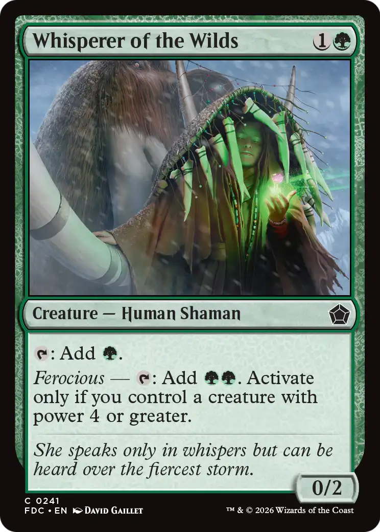 Whisperer of the Wilds [Foundations Commander] | Exor Games Truro