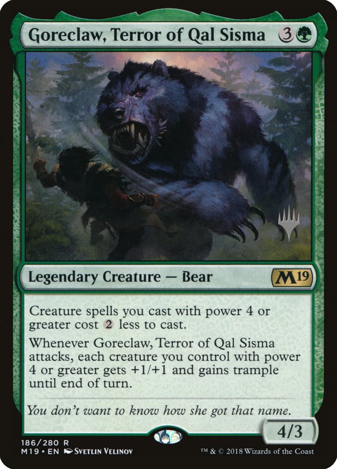 Goreclaw, Terror of Qal Sisma (Promo Pack) [Core Set 2019 Promos] | Exor Games Truro