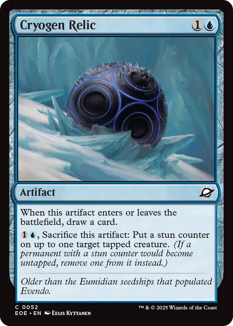 Cryogen Relic [Edge of Eternities] | Exor Games Truro