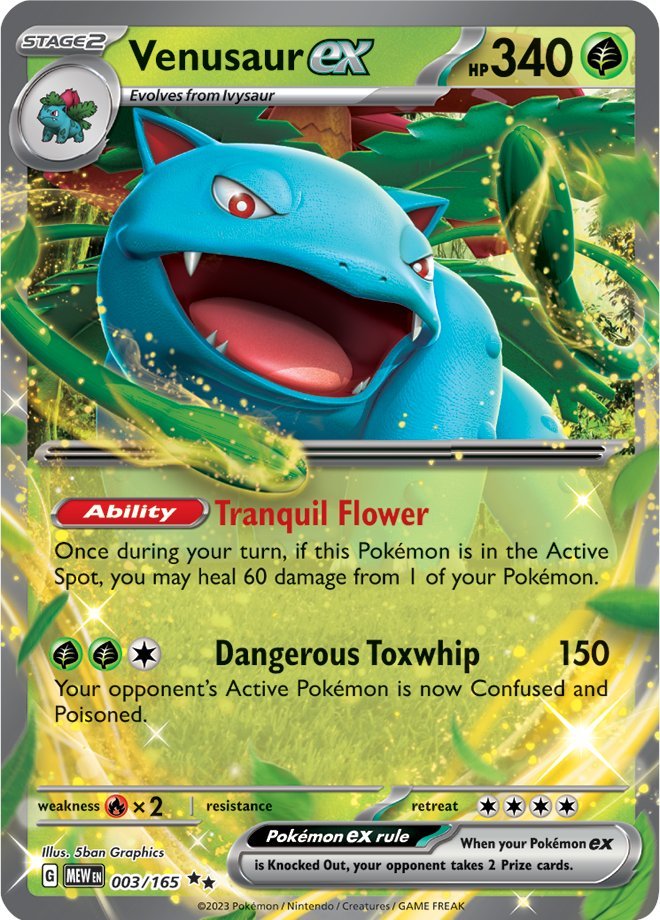 Venusaur ex (003/165) [Scarlet & Violet: 151] | Exor Games Truro