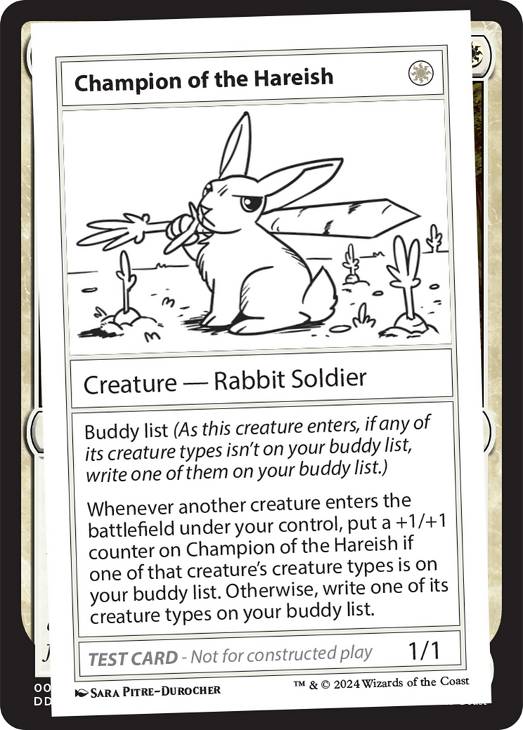 Champion of the Hareish [Mystery Booster 2 Playtest Cards] | Exor Games Truro