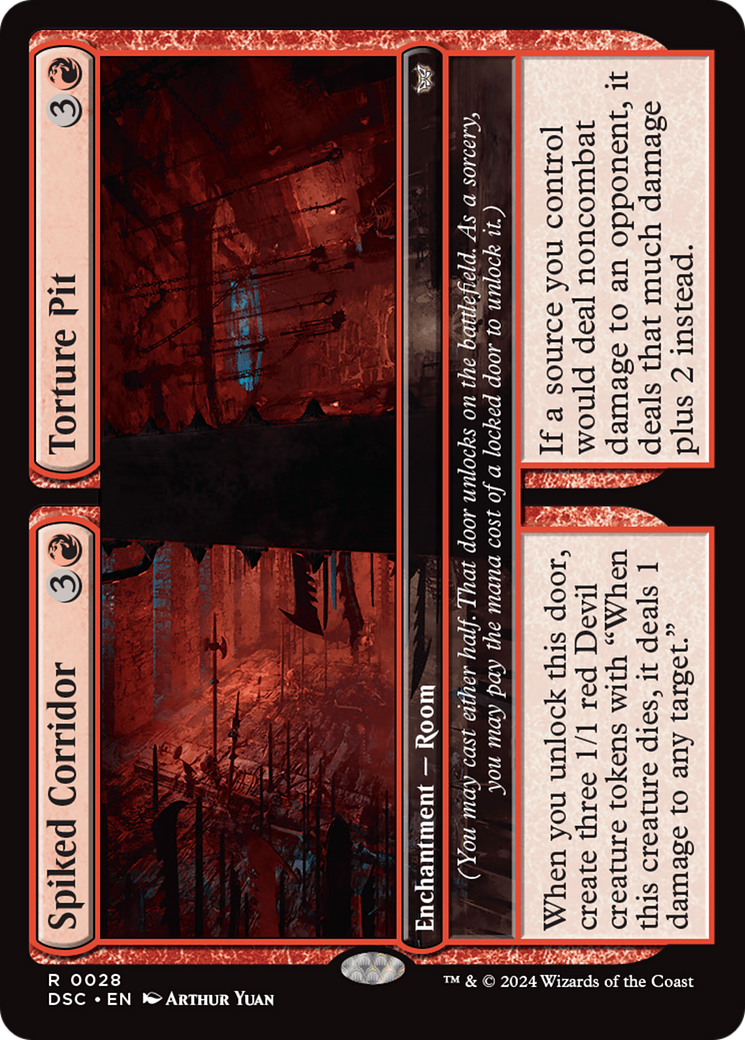 Spiked Corridor // Torture Pit [Duskmourn: House of Horror Commander] | Exor Games Truro