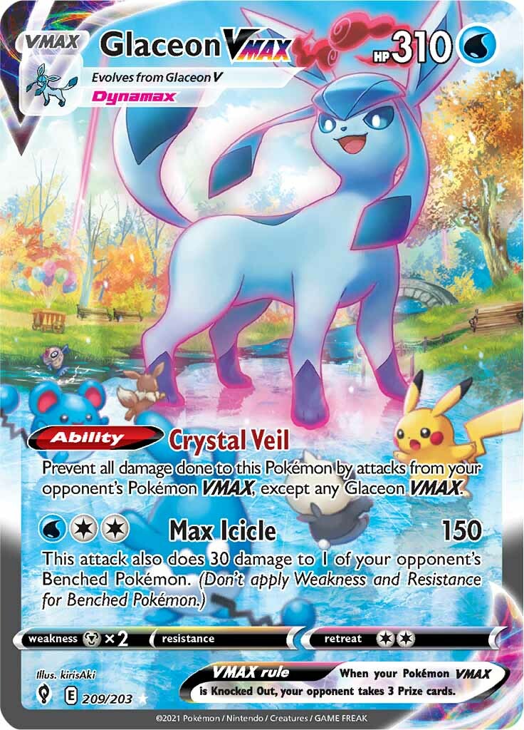 Glaceon VMAX (209/203) [Sword & Shield: Evolving Skies] | Exor Games Truro