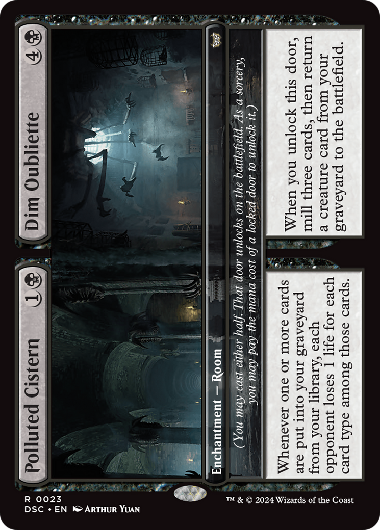 Polluted Cistern // Dim Oubliette [Duskmourn: House of Horror Commander] | Exor Games Truro