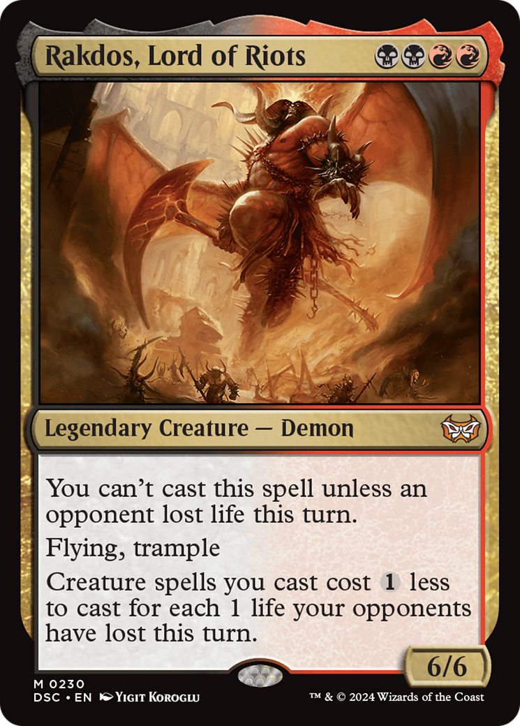Rakdos, Lord of Riots [Duskmourn: House of Horror Commander] | Exor Games Truro