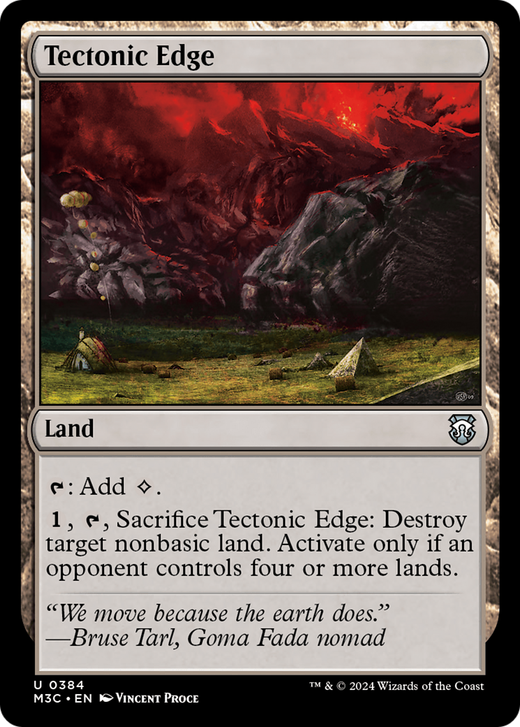 Tectonic Edge (Ripple Foil) [Modern Horizons 3 Commander] | Exor Games Truro