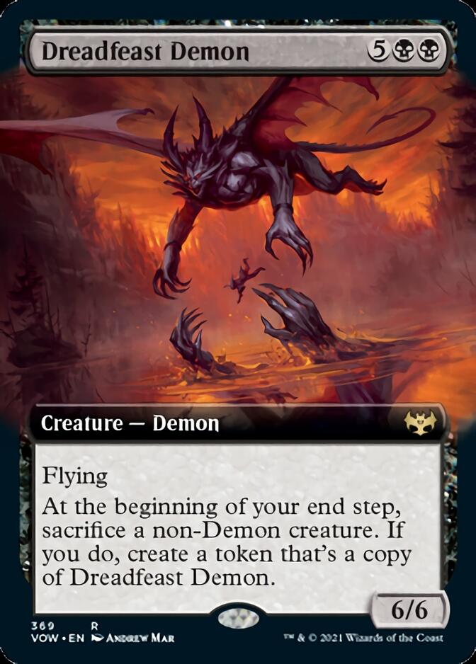 Dreadfeast Demon (Extended Art) [Innistrad: Crimson Vow] | Exor Games Truro
