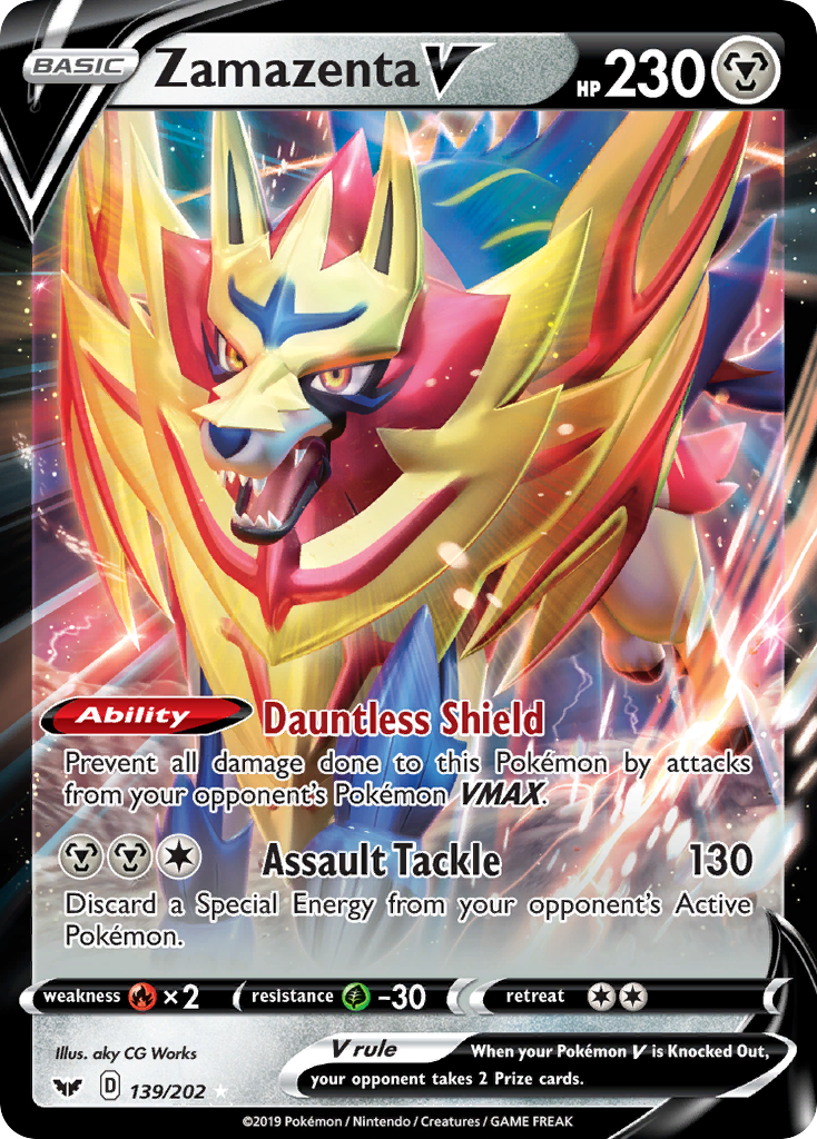 Zamazenta V (139/202) [Sword & Shield: Base Set] | Exor Games Truro