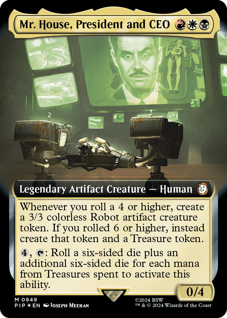 Mr. House, President and CEO (Extended Art) (Surge Foil) [Fallout] | Exor Games Truro