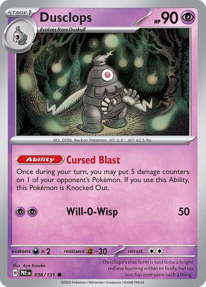 Dusclops (036/131) [Scarlet & Violet: Prismatic Evolutions] | Exor Games Truro